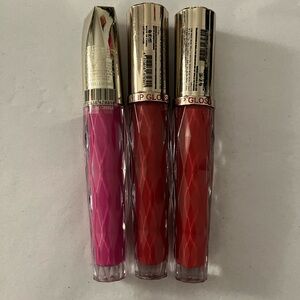 Lip Gloss Set of 3 - Fuchsia and Red Hues